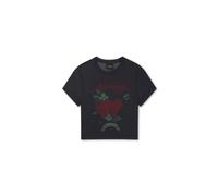 Ed Hardy T-shirt 'Life Is A Gamble' rouge / noir, Taille S
