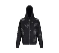 Ed Hardy - Tattoo Club Zip Thru Sweat à capuche - Homme - Sweatshirts et sweats à capuche - Noir - Taille: S