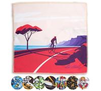 Ed Hicks Chiffon de Nettoyage en Microfibre Premium XXL: 30 x 30 cm - pour Lunettes, TV Écrans de télévision, Tablettes, Ordinateurs - Antistatique - Anti-Rayures (Cyclisme)