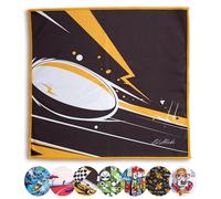 Ed Hicks Chiffon de Nettoyage en Microfibre Premium XXL: 30 x 30 cm - pour Lunettes, TV Écrans de télévision, Tablettes, Ordinateurs - Antistatique - Anti-Rayures (Rugby)
