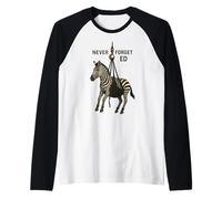 Ed, le zèbre, n'oubliez jamais Ed Manche Raglan
