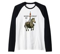 Ed, le zèbre, n'oubliez jamais Ed Manche Raglan