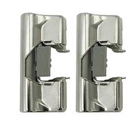 ED Ltd. Lot de 2 adaptateurs de charnière de placard à fermeture amortie 110° pour charnières Lama Salice
