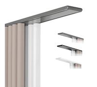 ed Rail de rideau en aluminium 501 000 cm Design pour une glisse fluide Gris 860 cm Idéal pour l'intimité et la réduction du bruit