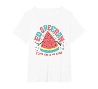 Ed Sheeran Baby Watermelon T-Shirt, Femme Grandes Tailles, Blanc, 3X