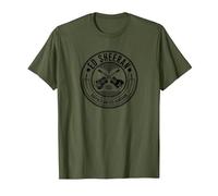 Ed Sheeran Crossed Guitar Emblem T-Shirt, Homme, Olive, XL