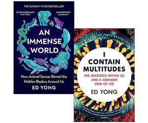 Ed Yong Collection 2 Books Set (An Immense World, I Contain Multitudes)