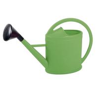 EDA - Arrosoir Ovale 6 litres Parisien - avec Pomme Noire - 48 x 15 x 34,5 cm - Vert Matcha