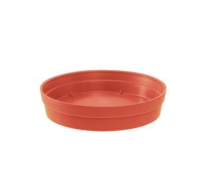 EDA Assiette Tuscany en terre cuite, orange, Ø 34,50 cm, pour pot