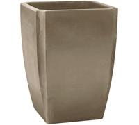 EDA Bac à Arbustes Vase Haut PALMEA 65 L - Double Paroi - Réserve d'Eau Intégrée - 47 x 47 x 65 cm - Taupe