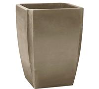 Bac À Fleurs Carré Haut Taupe - 65 Litres - Palmea 13909 Eda Plastiques
