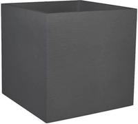EDA Bac a fleurs carré GRAPHIT - 57 L - 49,5 x 49,5 x 49,5 cm - Gris anthracite