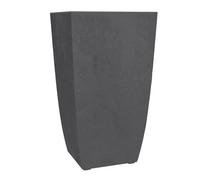 Eda Bac À Fleurs Carré Haut Diva Basalt - 42 L - 43,5 X 43,5 X H.78.2 Cm -Bac Intérieur Amovible - Gris Anthracite Gris