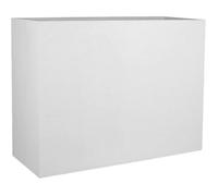EDA - Jardinière rectangulaire Graphit - 78,5 x 29,5 x 60 cm - 46 L - Blanc cérusé