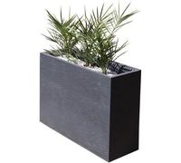 EDA Bac a fleurs Muret Loft GRAPHIT - 46 L - 78,5 x 29,5 x 60 cm - Gris anthracite