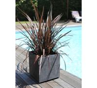 EDA Bac à plantes BASALT double paroi, 395 mm, anthracite