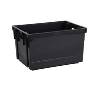 Bac de rangement 30l noir 1 pièce