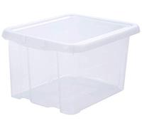 EDA Bac de Rangement 50L Bleu Minéral + Couvercle Noir