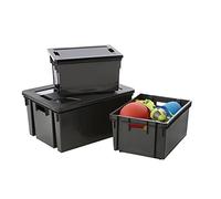 EDA Bac de rangement avec couvercle 20L Sporti France