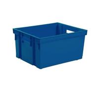 EDA Bac de rangement Manutention avec 2 poignées - 50 L - Bleu