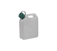 EDA - Bidon à Eau 5 L - avec Bec Verseur Logé dans le Jerrican - Certifié Contact Alimentaire - 23,5 x 11 x 30 cm - Naturel