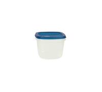 EDA - Boite carrée - 1 L - naturel - couvercle turquoise acidulé