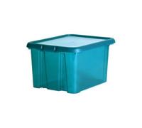 EDA - Boîte de rangement - 18 L - funny box - bleu canard acidulé