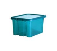 EDA - Boîte de rangement - 30 L - funny box - bleu canard acidulé