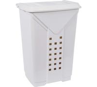 EDA Box à linge PRIMA avec couvercle 60 litres gris