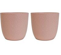 EDA - Cache-Pot Opale Ø 22 cm - Rose Nude (Lot de 2)