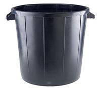Poubelle d'extérieur 80L noire - L 61 x D 54,5 x H 49,5 cm