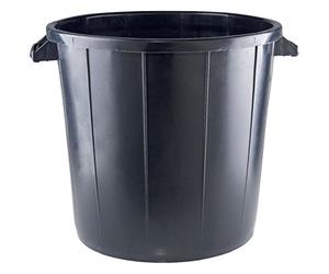 EDA - Comporte à Vendanges 80 L - L 61 x Ø 54,5 x H 49,5 cm - Noir