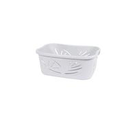EDA Plastiques Panier à linge ergonomique Flora 37 L Blanc cérusé 59 x 39 x 24 cm