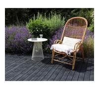 EDA Dalle de sol imitation bois, (L)500 mm, plastique, noir