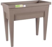 EDA Espace potager avec table CITY VEG&TABLE - 57 L - 76 x 38,5 x H 68 cm - Taupe