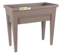 EDA Espace potager avec table City Veg&Table - 76 x 38,5 x H 68 cm - 57 L - Taupe Taupe G