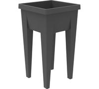 EDA Espace Potager Veg&Table URBAN - L38,5 x P38,5 x H68 cm - 4 bouchons d'évacuation - Anthracite