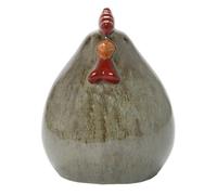 EDA-Figurine poule coloris gris en céramique - 10 x 10 x 13 cm