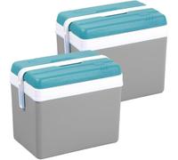 EDA Glacière Isotherme Lot de 2 - Fabriqué en France - Grande Capacité - Plastique Résistant - Design Moderne - Idéale pour Pique-Niques, Barbecues, Camping Et Utilisation Quotidienne