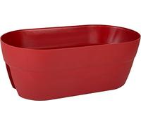 EDA - Jardinière Cavalière Cancùn 19,5 L - Système de Fixation Simple et Breveté - pour Balcons et Rambardes - 54,9 x 29 x 20,6 cm - Rouge rubis