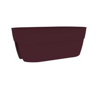 EDA Jardinière Cavalière OSAKA 19,5 L - 56 x 30,1 x H.20,6 cm - Rouge bourgogne - Pour Balcons et Rambardes