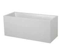 Jardinière - 99,5 x 39 cm - contenance 97,6 L - Graphit blanc cérusé EDA PLASTIQUES