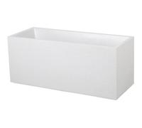 Jardinière - 99,5 x 39 cm - contenance 97,6 L - Graphit blanc cérusé EDA PLASTIQUES