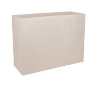 Jardinière Rectangulaire Volcania Effet Pierre - 78,5 X 29,5 X 60 Cm - 46 L - Beige Calcaire - Eda