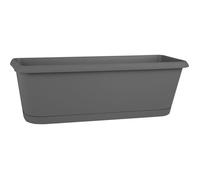 EDA Jardinière & plateau clipsé Chorus 48,8x18,8x16,1cm - Contenance 9,45L - Gris anthracite