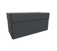 Jardinière Rectangulaire Carel Gris Anthracite 78 X 39 X 39 Cm - 63 L - Eda