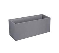 Jardinière gris galet - longueur 100 cm - 98 litres - Volcania 13731 EDA PLASTIQUES