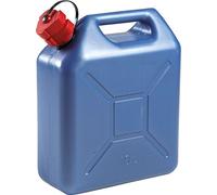EDA - Jerrican 10 L PROMO en Plastique - Avec Bec Verseur Rigide - 29 x 15 x 35 cm - Bleu métal