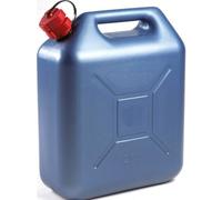 EDA - Jerrican 20 L PROMO en Plastique - Avec Bec Verseur Rigide - 36 x 17 x 44 cm - Bleu métal