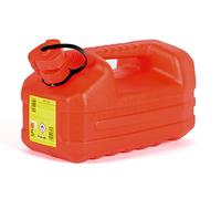 EDA - Jerrican Essence 5 L - avec Bec Verseur Rigide - Homologué pour Carburant et Hydrocarbures - 32,1 x 17,8 x 18,2 cm - Rouge